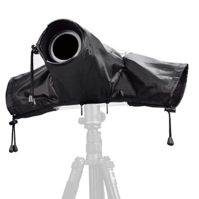 Generic HuaerHui Camera Rain Cover for Canon Nikon Sony Fujifilm DSLR Mirrorless Cameras, Lens Sleeve with See Through Window, W-ZJ054, Medium, Black