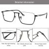 LAMBBAA Accessories Glasses Titanium Frame Glasses Classic Computer Flexible Anti Eyestrain For Men Women view 2