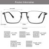 LAMBBAA Accessories Glasses Titanium Frame Glasses Classic Computer Flexible Anti Eyestrain For Men Women view 3