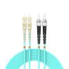 Buacoz Fiber Patch Cable OM3 SC/UPC to ST/UPC 5ft/1.5meters, 10Gb/Gigabit MultiMode Duplex Jumper, 50/125m LSZH Fiber Optic Cable Cord for SFP Transceiver, Aqua view 1