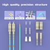 Buacoz Fiber Patch Cable OM3 SC/UPC to ST/UPC 5ft/1.5meters, 10Gb/Gigabit MultiMode Duplex Jumper, 50/125m LSZH Fiber Optic Cable Cord for SFP Transceiver, Aqua view 4