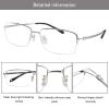 LAMBBAA Accessories Glasses Titanium Frame Glasses Classic Computer Flexible Anti Eyestrain For Men Women view 2
