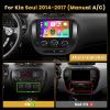 Hikity 8 Core 4+64G for Kia Soul (Manual A/C) 2014-2017 Radio Android Car Stereo 9 Inch IPS Touchscreen Car Radio Wireless Carplay Android Auto 59UI GPS WiFi 32EQ DSP Backup Camrea view 2
