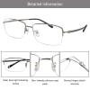 LAMBBAA Accessories Glasses Titanium Frame Glasses Classic Computer Flexible Anti Eyestrain For Men Women view 2