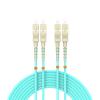 Buacoz Fiber Patch Cable 7ft/2meters SC/UPC to SC/UPC OM3 10Gb/Gigabit MultiMode Jumper Duplex 50/125m LSZH Fiber Optic Cord for SFP Transceiver, Aqua view 1