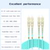 Buacoz Fiber Patch Cable 7ft/2meters SC/UPC to SC/UPC OM3 10Gb/Gigabit MultiMode Jumper Duplex 50/125m LSZH Fiber Optic Cord for SFP Transceiver, Aqua view 2