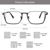 LAMBBAA Accessories Glasses Titanium Frame Glasses Classic Computer Flexible Anti Eyestrain For Men Women view 3