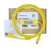 FX-USB-AW Applicable Communication Cable FX3U 3G Data Download Cable PLC Programming Cable Stable Transmission Economy Type Yellow 3 Meters view 1