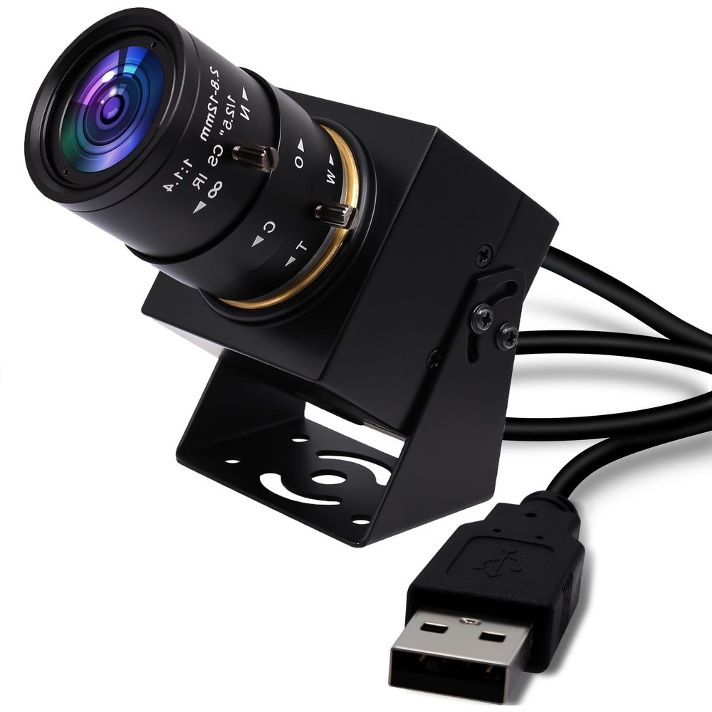 SVPRO Global Shutter USB Camera - 1200P 90FPS High Speed with 2.8-12mm Zoom Lens, Manual Focus Close-up Webcam for Golf Swing, Industrial Camera - USB Plug and Play