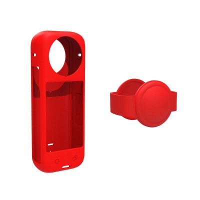 Silicone Protective Case Cover and Lens Guards Cap Compatible with Insta360 X4 Panoramic Action Camera Accessories All-Round Cover