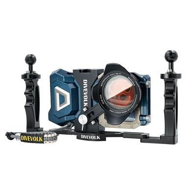 DIVEVOLK SeaTouch 4 MAX Blue Videography Kit for iPhone 12/12 Pro/12 Pro max/13/13 Pro/13 Pro max/14/14 Pro/14 Pro max/15/15Pro