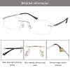 LAMBBAA Accessories Glasses Titanium Frame Glasses Classic Computer Flexible Anti Eyestrain For Men Women view 2