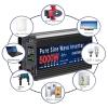 JDOUNFMO Pure Sine Wave Inverter DC 12V/24V to AC 110V/220V 5000W Power Bank Converter Solar Inverter 12V 220V Converter 50Hz 60Hz (Color : 5000W, Size : 24V_110V 60HZ) view 3