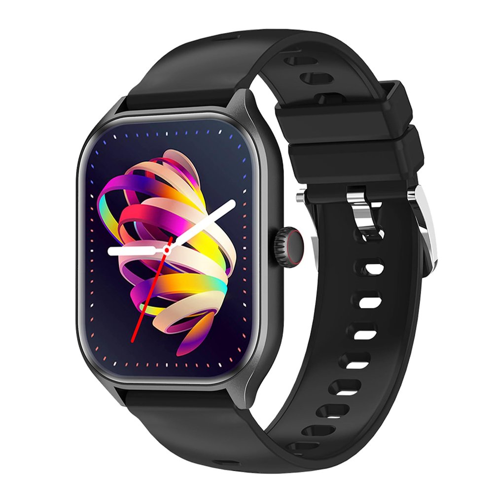 AWEI Smart Watch, 2.01-inch Large Screen Smart Watches, Female Physiological Cycle & Sedentary Reminders Heart Rate/Blood Pressure Monitoring, IP65 Waterproof Smartwatch Black
