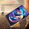 Clear Case for Samsung Galaxy Tab S6 Lite 10.4 inch 2024/2022/2020 with Foldable Kickstand & Pencil Holder, Shockproof Rugged Cover for Galaxy Tab S6 Lite Tablet, Dolphins Jumping view 3
