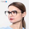 Firmoo Blue Light Blocking Reading Glasses 2.25,Black Pattern Computer Gaming/TV/Phones Reader Glasses for Women Men view 2
