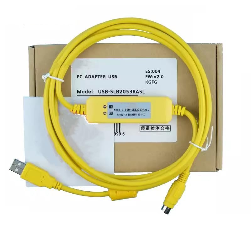 USB-SLB2053RASL for Communication Data Download Cable Cable Transmission Stability PLC Programming Cable Economical Yellow 3 Meters