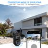 [3K, 360 View] 5MP Wireless Security Camera System, 4pcs 3K PTZ Cameras Outdoor Indoor, C102 Dual WiFi Surveillance System NVR with 4LED Floodlights & Siren Alarm, 2 Way Audio,Motion Sensor,1TB HDD view 4