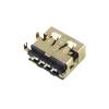 100PCS USB Connector Type A Female AF10.0 4pin Sinking Plate SMD USB-A Female SMT Black view 3