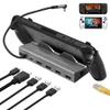 Docking Station for Steam Deck ROG Ally, 6 in 1 Steam Deck Dock with HDMI 2.0 4K@60Hz, 1000Mbps Gigabit Ethernet, 3 USB-A 3.0 and 100W Full Speed Charging USB-C Port view 1