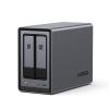 UGREEN NAS DXP2800 2-Bay Desktop All-Round NASync Ideal for Small Team, Enthusiasts, Intel N100 Quad-core CPU, 8GB DDR5 RAM, 2.5GbE, 2X M.2 NVMe Slots, 4K HDMI, Network Attached Storage (Diskless) view 1