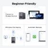 UGREEN NAS DXP2800 2-Bay Desktop All-Round NASync Ideal for Small Team, Enthusiasts, Intel N100 Quad-core CPU, 8GB DDR5 RAM, 2.5GbE, 2X M.2 NVMe Slots, 4K HDMI, Network Attached Storage (Diskless) view 4