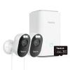 Reolink Outdoor Security Camera System, 2K Plug-in Cameras, 5G/2.4GHz Dual-band Wi-Fi, 256GB microSD Card Included, Max.512GB2 Storage, Smart Detection, 24/7 Offline Recording, Home Hub with 2x Lumus view 1