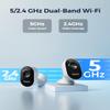 Reolink Outdoor Security Camera System, 2K Plug-in Cameras, 5G/2.4GHz Dual-band Wi-Fi, 256GB microSD Card Included, Max.512GB2 Storage, Smart Detection, 24/7 Offline Recording, Home Hub with 2x Lumus view 3