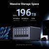 UGREEN NAS DXP6800 Pro 6-Bay Desktop NAS, Intel i5 1235u 10-Core CPU, 8GB DDR5 RAM, Built-in 128G SSD for System, 2X 10GbE, 2XM.2 NVMe Slots, 8K HDMI, 2XTBT4, Network Attached Storage (Diskless) view 2