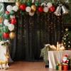 108ft Black Tulle Curtain Backdrop with Lights String for Parites, Sheer Backdrop Curtain Drapes for Wedding Photo Baby Shower Photography Birthday Party view 2