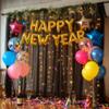108ft Black Tulle Curtain Backdrop with Lights String for Parites, Sheer Backdrop Curtain Drapes for Wedding Photo Baby Shower Photography Birthday Party view 3