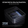 UGREEN NAS DXP480T Plus 4-Bay All-Flash SSD NAS, Intel i5 1235u 10-Core CPU, 8GB DDR5 RAM, Built-in 128G SSD, 10GbE Port, Wi-Fi 6, 4xM.2 NVMe Slots, 8KHDMI, 2xTBT4, Network Attached Storage (Diskless) view 2