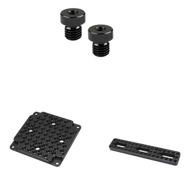 CAMVATE M12 Male to 1/4" Female Screw + Camera Cheese Mounting Plate + Extension Long Cheese Plate
