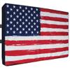 Outdoor TV Cover 70 - 75 inch - WITH ZIPPER, Weatherproof and Waterproof 360 degrees protection, 600D Heavy Duty Fabric  American Flag view 1