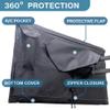 Outdoor TV Cover 70 - 75 inch - WITH ZIPPER, Weatherproof and Waterproof 360 degrees protection, 600D Heavy Duty Fabric  American Flag view 4