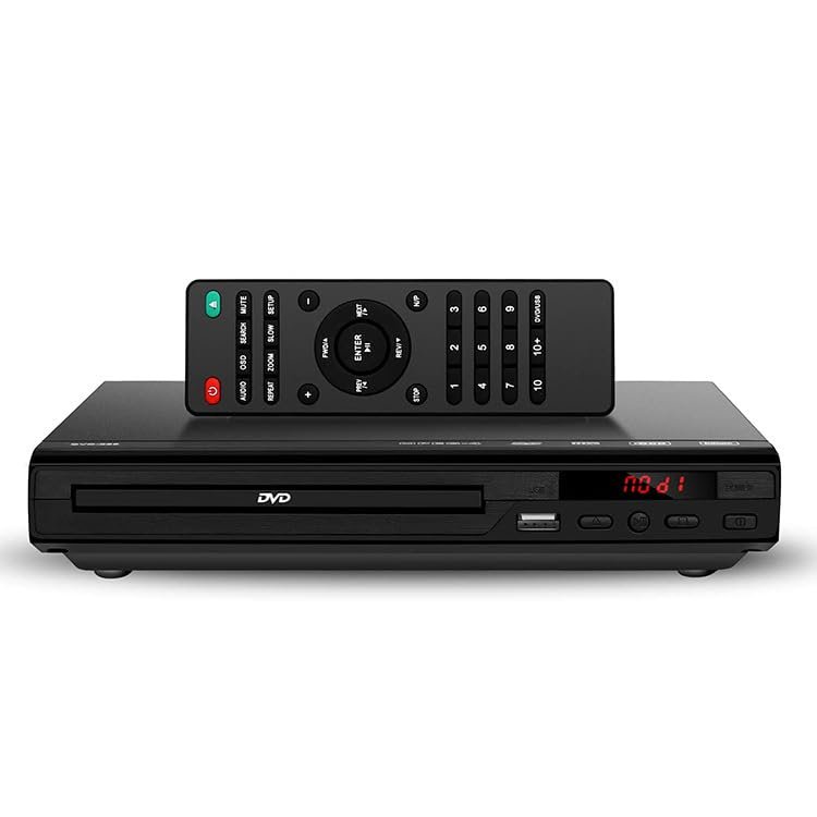 DirectNine Basics Home DVD Mini Player EVD Player HD Children's VCD Machine HD Mini CD Player, black