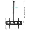 Ceiling TV Mount Stand - Tv Wall Mount, 360 Swivel And Tilt TV Mount, Telescopic Height Adjustment, For 40 To 70 Inch TV, Hole Spacing Within 600*400mm, Two Installation Methods ( Size : 0.5-1m ) view 2