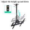 Ceiling TV Mount Stand - Tv Wall Mount, 360 Swivel And Tilt TV Mount, Telescopic Height Adjustment, For 40 To 70 Inch TV, Hole Spacing Within 600*400mm, Two Installation Methods ( Size : 0.5-1m ) view 4