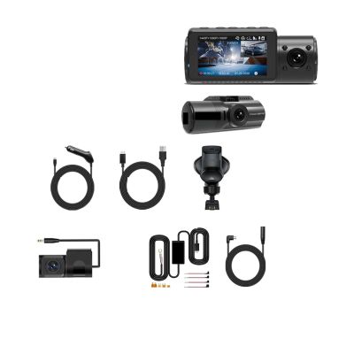 ZYKHPSYA N4 Dash Cam 4K Car Video Recorder 3 in 1 Car DVR Dashcam Rear View Camera with GPS Infrared Night Vision Compatible for Truck Tax (Color : N4-6MRCC-BL, Size : None), laiyong1987