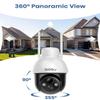 AOSU 2K Security Camera Indoor Solar Camera Security Outdoor view 2