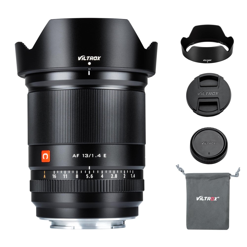 VILTROX AF 13mm f1.4 F/1.4 E Mount Lens, F1.4 Large Aperture Ultra Wide Angle Autofocus APS-C Prime Lens for Sony E-Mount Camera A6600 A6500 A6300 A6400 A7 A7R A7C A7II A7RII A7SIII A7III A9 A1