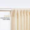 10x10ft Champagne Backdrop Curtains with Lights Wrinkle Free Fabric Backdrop Curtain for Wedding Birthday Party Baby Shower Photo Shoot Bridal Shower Home Party Background Decorations view 4