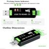 2PCS Industrial USB to RS485 Converter Bidirectional Adapter Board, Original CH343G and SP485EEN Chip Onboard TVS/Resettable Fuse Protection Circuits, Transmission Distance up to 1.2km view 4
