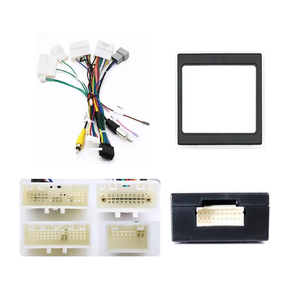 16pin Car Stereo Radio Power Retrofit Wiring Harness Cable Adapter fits for Nissan X-Trail Teana Altima Sylphy Tiida Qashqai