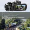 EBTOOLS 4K Video Camera Camcorder, 30MP HD Vlogging Camera Recorder, 10X Digital Zoom, 3In Touchscreen, with Remote Control, 2 Batteries, Lens Hood, for Photography Filming view 3