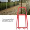 LGRFUXIN Fence Fixer Tool, Fence Repair Crimping Tool High Tensile Ranch Fence Tightener, for Fence Repair Tools Garden Barbed Wire,Red view 3
