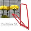 LGRFUXIN Fence Fixer Tool, Fence Repair Crimping Tool High Tensile Ranch Fence Tightener, for Fence Repair Tools Garden Barbed Wire,Red view 4