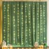 10x10ft Olive Green Backdrop Curtains with Lights Photo Drapes Wrinkle Free Fabric Backdrop Curtain for Wedding Birthday Party Baby Shower Bridal Shower Home Party Background Decorations view 2