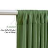 10x10ft Olive Green Backdrop Curtains with Lights Photo Drapes Wrinkle Free Fabric Backdrop Curtain for Wedding Birthday Party Baby Shower Bridal Shower Home Party Background Decorations view 4