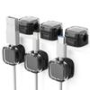 6 Pack Magnetic Cord Organizer & Cable Clips - Adjustable Under Desk Cable Management, Adhesive Wire Holder for Home, Office, Phone, Car, Wall, and Nightstand (Black) view 1